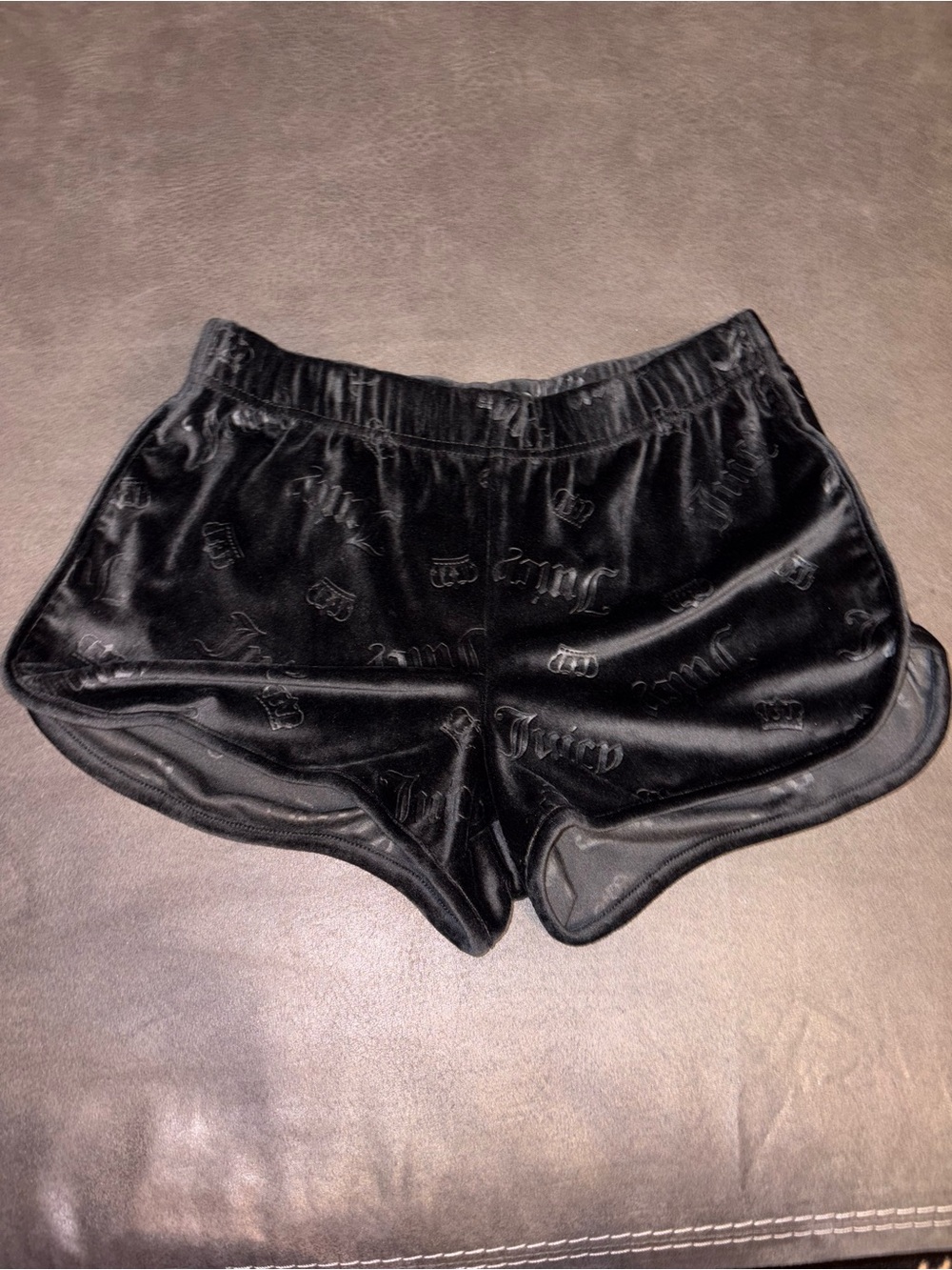 Juicy Couture Black Velour Women's Lounge Shorts